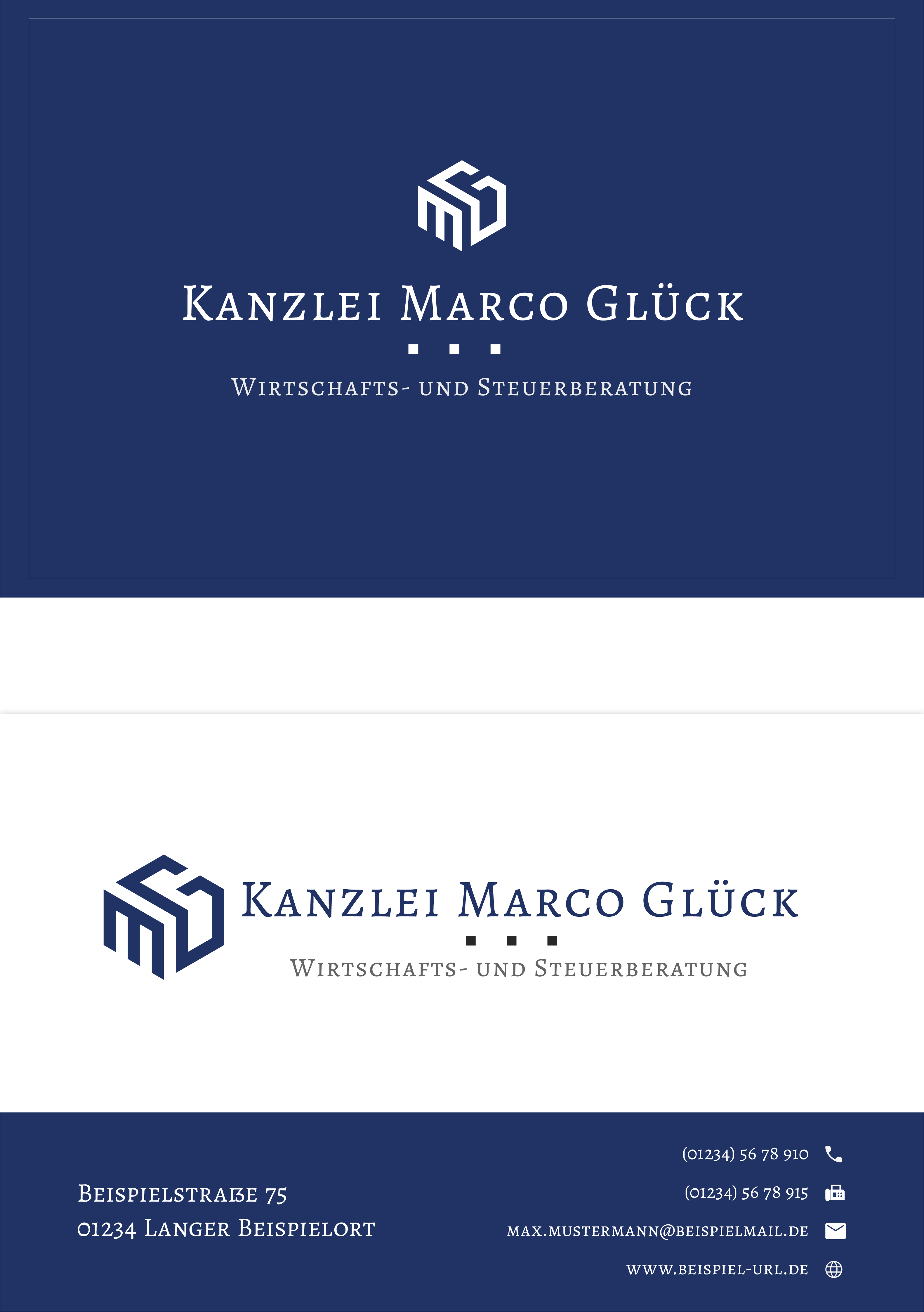 Visitenkarte Design 1