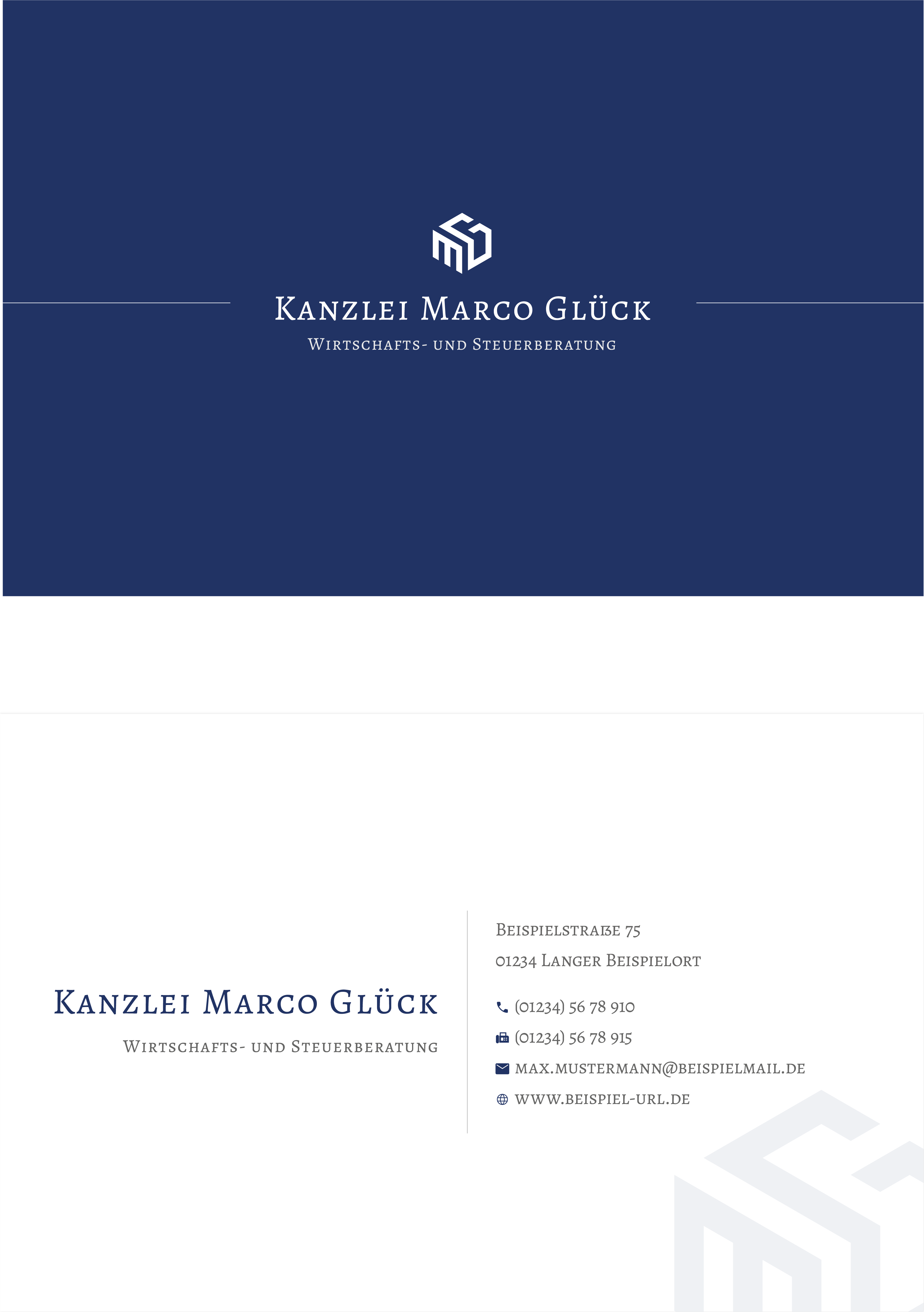 Visitenkarte Design 2